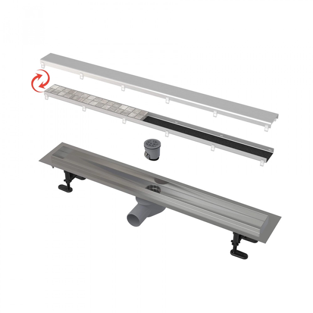 Душевой трап (лоток) AlcaPlast Buble Double APZ13 85 см APZ13-DOUBLE9-85