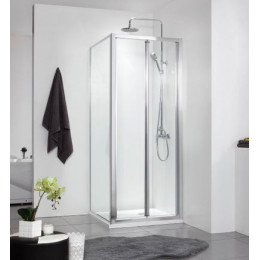 Душевое ограждение Azario TORONTO 1000х1000х1900, без поддона, прозрачное стекло 5 мм, цвет профиля серебро (AZ-NAA1432B 1000)