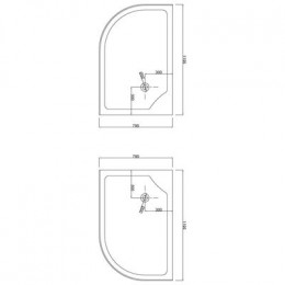 Душевое ограждение Loranto 120х80х195, низкий поддон 13 см, стекло 4мм ( CS-827AL)