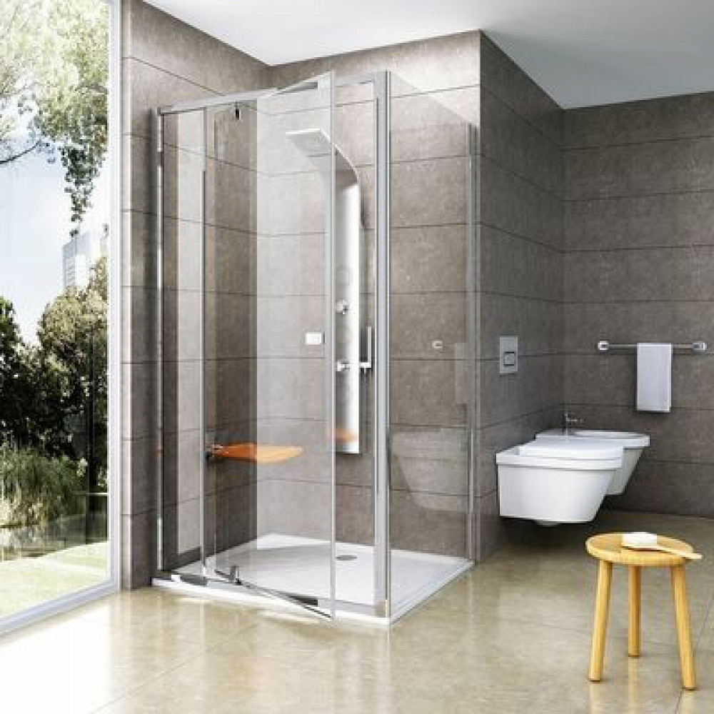 Душевая стенка Ravak Pivot PPS-80 стекло Transparent, профиль Хром (90G40C00Z1)