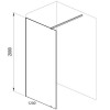 Душевая перегородка Ravak Walk-In Wall 120  профиль Черный стекло Transparent (GW9WG0300Z1)
