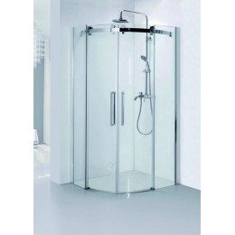 Душевое ограждение Azario OTTAWA 900х900х2000 без поддона,прозрачное стекло 8 мм, цвет профиля серебро (AZ-NKE2142 900)