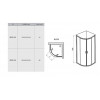 Душевой уголок Ravak Blix BLCP4-90 90x90 профиль Сатин стекло Transparent (3B270U00Z1)