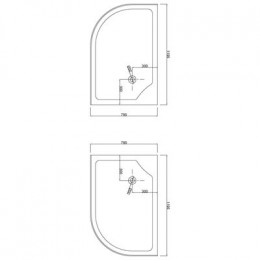 Душевое ограждение Loranto 120х80х195, низкий поддон 13 см, матовое стекло 4 мм (CS-827AR)
