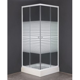 Душевое ограждение Loranto 90х90х195, поддон 13 см (CS-8024S)