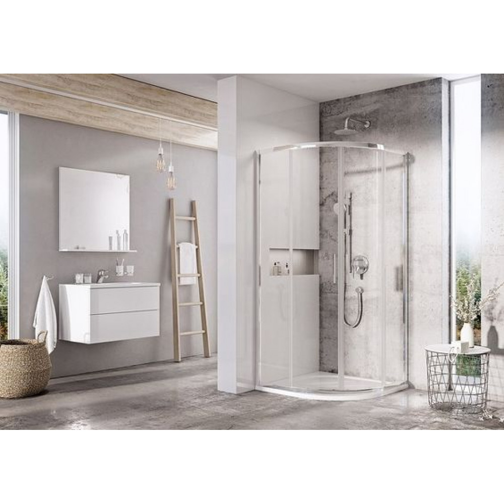 Душевой уголок Ravak Blix Slim 80x80 BLSCP4-80 профиль хром