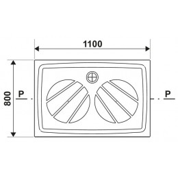 Душевой поддон Ravak GIGANT PRO 110x80 белый