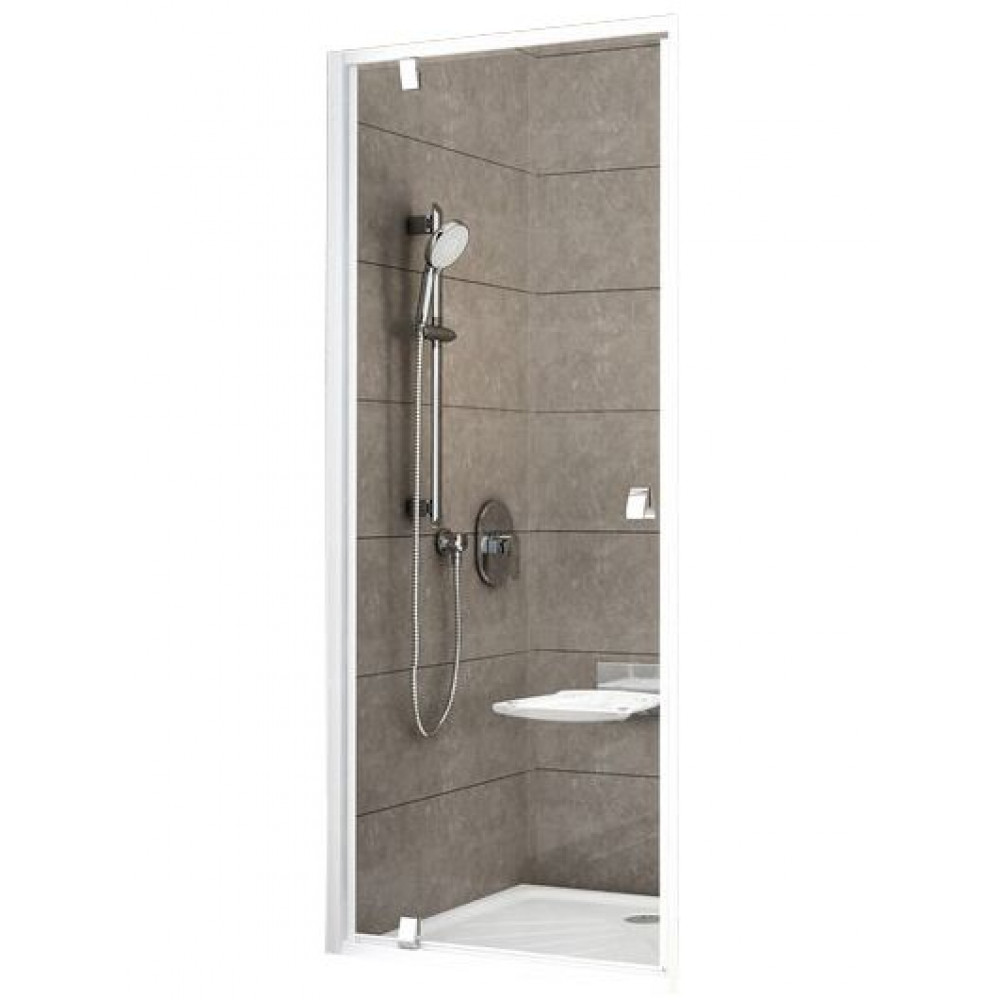 Душевая дверь Ravak Pivot PDOP1-80 белая, стекло прозрачное