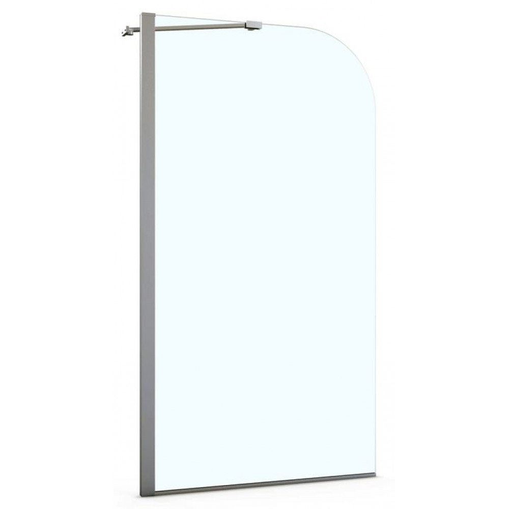 Шторка для ванны Azario MERRIT 800х1400 прозрачное стекло 6 мм, покрытие EASY CLEAN, цвет профиля серебро (AZ-NF6310 800)
