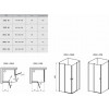 Душевая дверь Ravak Chrome CRV2-120 распашная, стекло Transparent, профиль Белый (1QVG0100Z1)