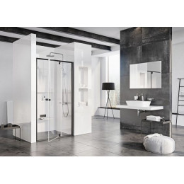 Душевая дверь Ravak Pivot PDOP2-100 распашная, стекло Transparent, профиль Черный (03GA0300Z1)