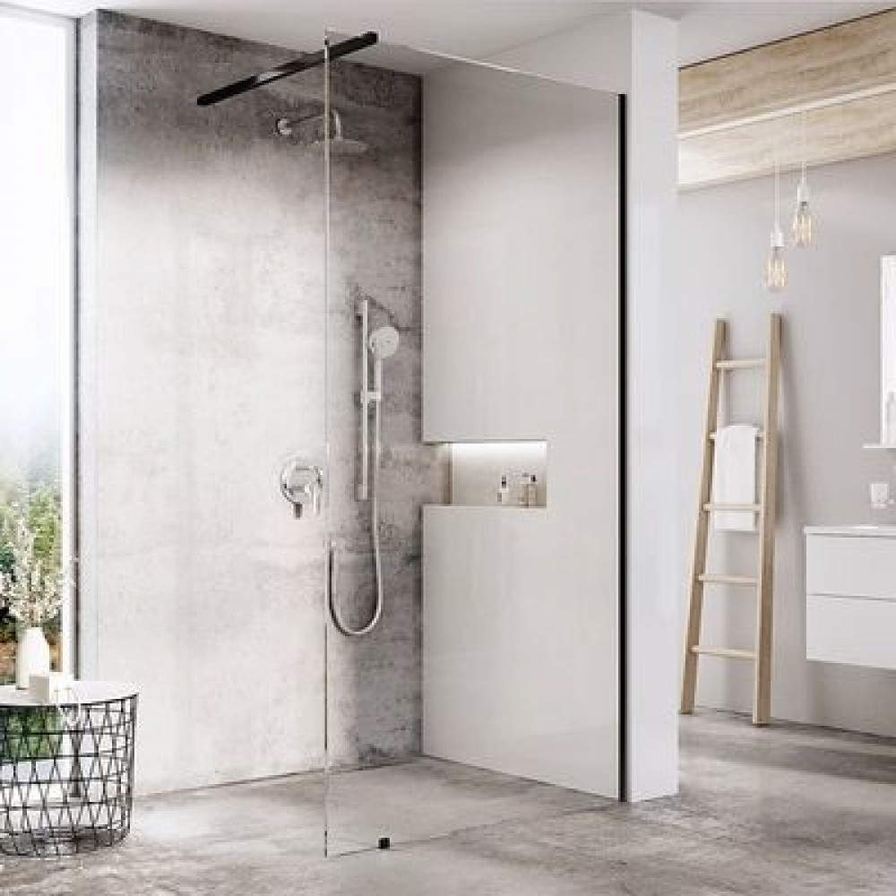 Душевая перегородка Ravak Walk-In Wall 60 стекло Transparent, профиль Черный (GW9W00300Z1)