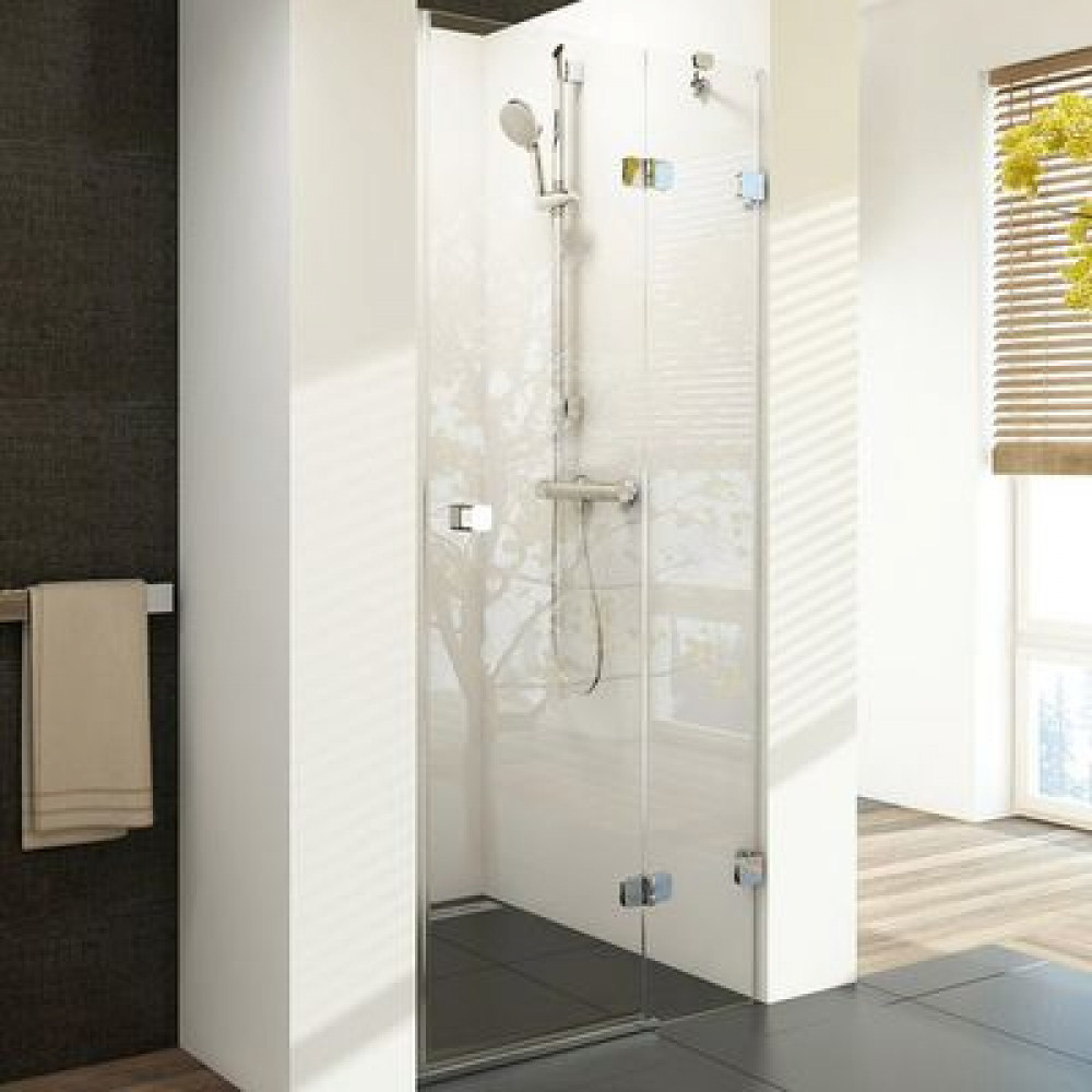 Душевая дверь Ravak Brilliant BSD2-100 B R распашная, правостороння, стекло Transparent, профиль Хром (0UPABA00Z1)