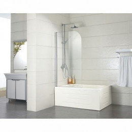 Душевая шторка, прозрачное стекло 6 мм, профиль серебро, 800х1400, Azario MERRIT (NF6211 800)