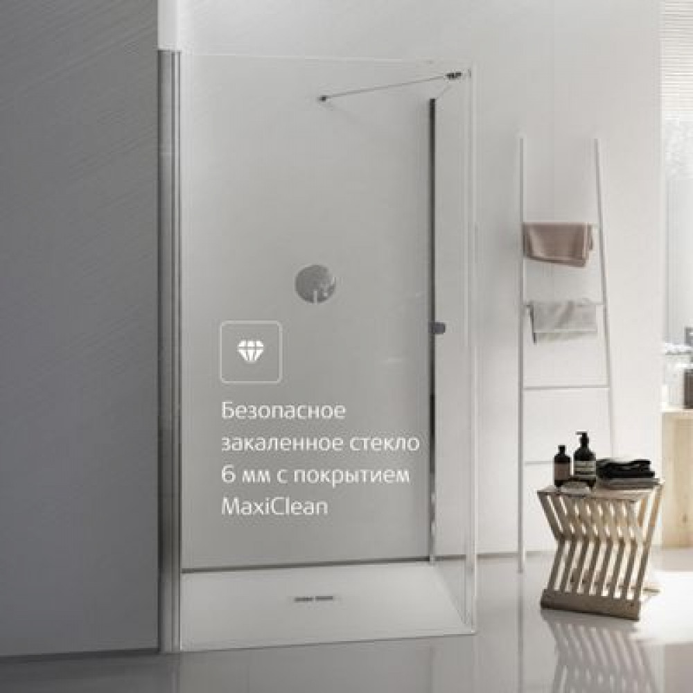 Душевое ограждение Roca Capital фронтальная панель с распашной дверью на профиле 90x195, хром (M4609012M)