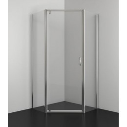 Душевое ограждение Azario DALLAS 100х100х200 хром, 5мм прозрачное стекло
