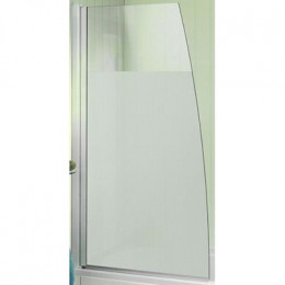 Шторка на ванну, стекло матовое, профиль хром, 80х145, Jacob Delafon Serenity (E4933-GA)