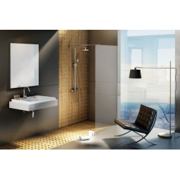 Душевая перегородка Ravak Walk-In Wall 140 профиль Черный стекло Transparent (GW9WM0300Z1)