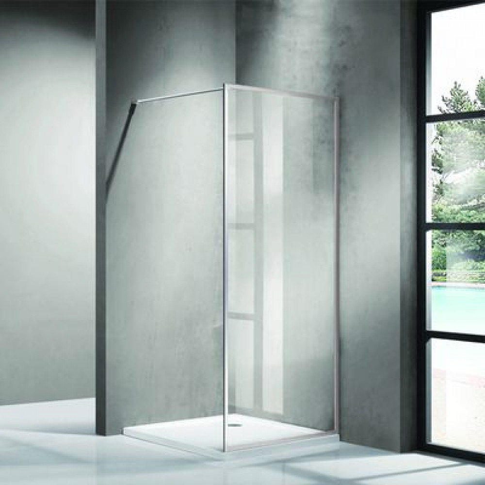 Душевая перегородка  Azario RICHMOND Walk-in 900х2000 прозрачное стекло 6 мм,  цвет профиля серебро (AZ-NAG6310 900)