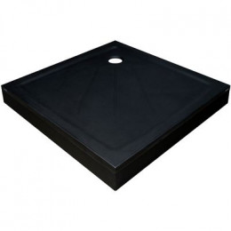 Душевой поддон из искусственного камня Ravak Perseus Pro 90х90 Черный матовый (XA037701010BM)