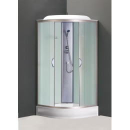 Душевая кабина Loranto CS-6611 F, 100х100х215, матовая, стекло 4 мм, поддон 13 см