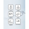 Душевая дверь Ravak Chrome CRV2-120 распашная, стекло Transparent, профиль Белый (1QVG0100Z1)