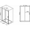 Душевая дверь Ravak Blix Slim BLSDP2-110 профиль Хром стекло Transparent (X0PMD0C00Z1)