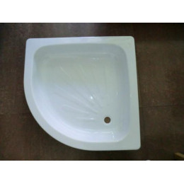 Душевой поддон Loranto полукруглый 90х90х15 (лучи)