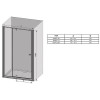 Душевая дверь Ravak Pivot PDOP2-120 распашная, ручка Белая, стекло Transparent, профиль Белый (03GG0101Z1)