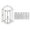 Душевая дверь Ravak Blix Slim BLSRV2K-90 профиль Хром стекло Transparent (X1XM70C00Z1)