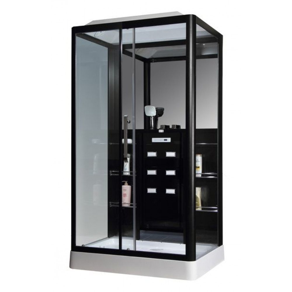 Душевая кабина Loranto Selak CS 127-3A L 90х120х215 см черная (CS00035775)