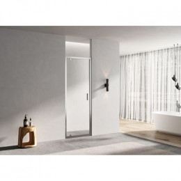 Душевая дверь в нишу Azario MILTON 1000х2000 стекло прозрачное 6 мм, профиль серебро (AZ-NAO6211 1000)