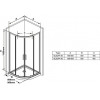 Душевой уголок Ravak Blix BLSCP4-90 90x90 стекло Transparent, профиль Черный (X3BM70300Z1)
