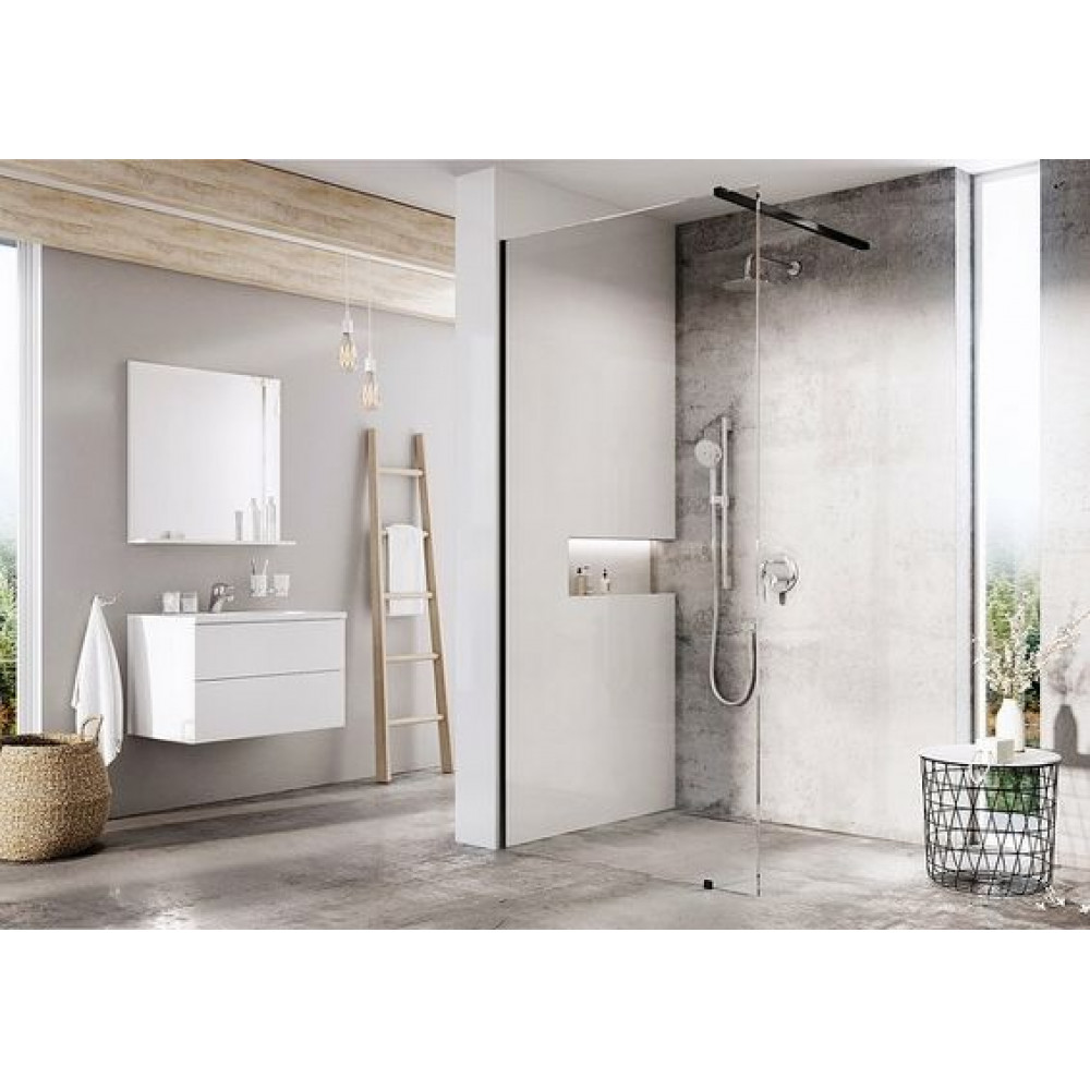 Душевая перегородка Ravak Walk-In Wall 140 профиль Черный стекло Transparent (GW9WM0300Z1)