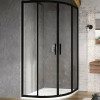 Душевой уголок Ravak Blix BLSCP4-90 90x90 стекло Transparent, профиль Черный (X3BM70300Z1)