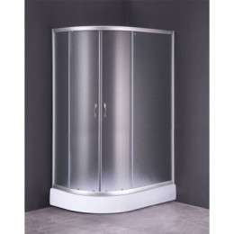 Душевое ограждение Loranto 120х80х195, низкий поддон 13 см, матовое стекло 4 мм (CS-827AR)