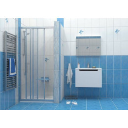 Душевая дверь раздвижная Ravak Supernova ASDP3-90 сатин+транспарент (00V70U02Z1)