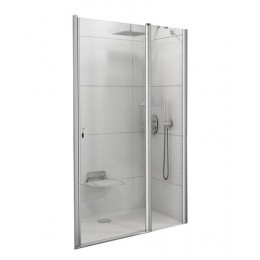 Душевая дверь двухэлементная Ravak Chrome CSD2-110 блестящий+ транспарент