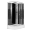 Душевая кабина Loranto 120x80x215 правая, поддон 13 см, 4 мм прозрачное стекло с рисунком "мозайка" (CS-1200-13ТМ/М R)