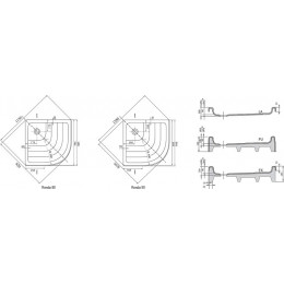 Душевой поддон Ravak RONDA-90 PU белый без сифона