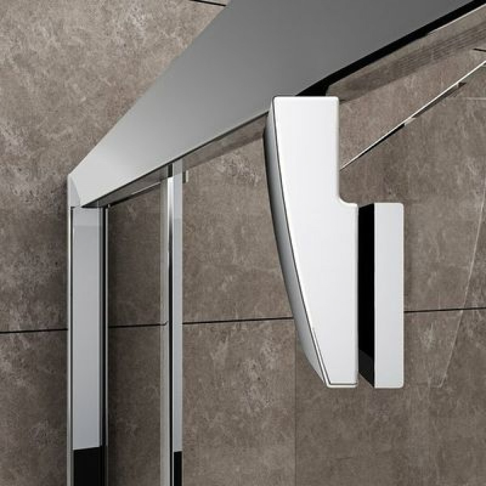 Душевая дверь Ravak Pivot PDOP2-120 распашная, ручка Белая, стекло Transparent, профиль Белый (03GG0101Z1)