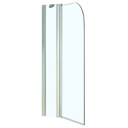 Шторка для ванны Azario MERRIT 1100(700+400)х1400 прозрачное стекло 6 мм, покрытие EASY CLEAN, цвет профиля серебро (AZ-NF6221 1100)