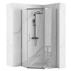 Душевое ограждение Loranto NEO 100x100x195 прозрачное закаленное стекло 8 мм, Easy clean, профиль серебро, без поддона (CS-22108-100)