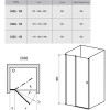 Душевая дверь Ravak Chrome CSD2-120 распашная, стекло Transparent, профиль Белый  (0QVGC100Z1)