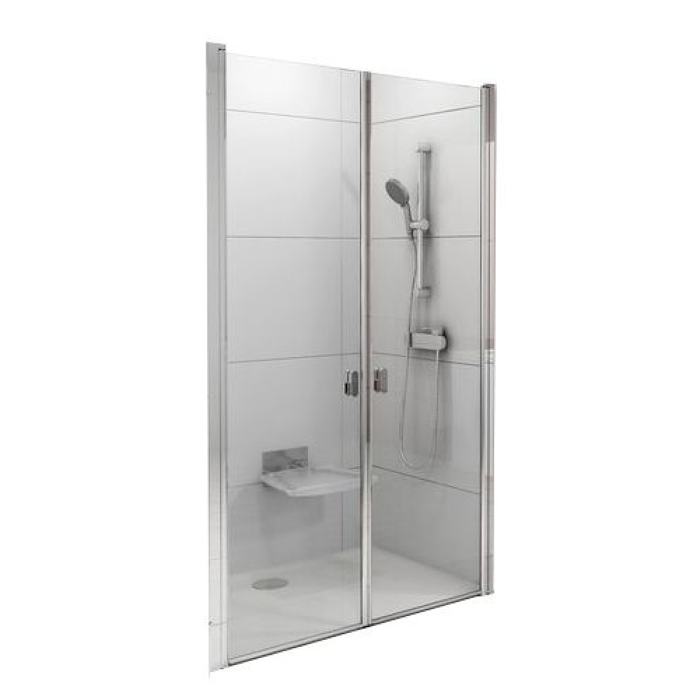 Душевая дверь Ravak Chrome CSDL2-90, профиль хром, стекло прозрачное
