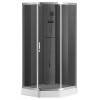 Душевая кабина AZARIO DENVER 90х90х200 серое стекло 4 мм. с покрытием Easy Clean, задняя панель черная, цвет профиля хром (AZ-N10806 900 GREY)