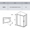 Душевой уголок Ravak 10° 10AP4 120x90 профиль Белый стекло Transparent (0ZVG70100Z1)