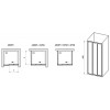 Душевая дверь Ravak Supernova ASDP3-120 стекло Transparent, профиль Белый (00VG01R2Z1)