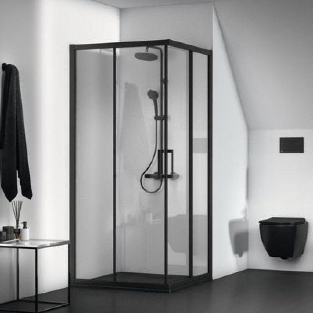 Душевой поддон Ideal Standard ULTRAFLAT NEW 900x900x25 ультратонкий, акриловый квадратный, черный (T4467V3)