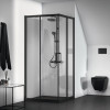 Душевой поддон Ideal Standard ULTRAFLAT NEW 900x900x25 ультратонкий, акриловый квадратный, черный (T4467V3)